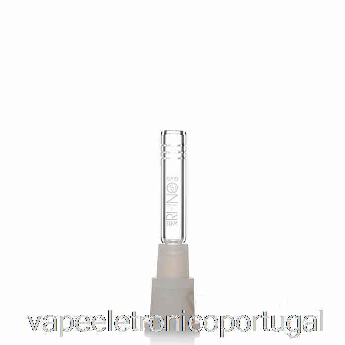 Vape Eletrônico Branco Rinoceronte Híbrido Downstem 3,5 Polegadas